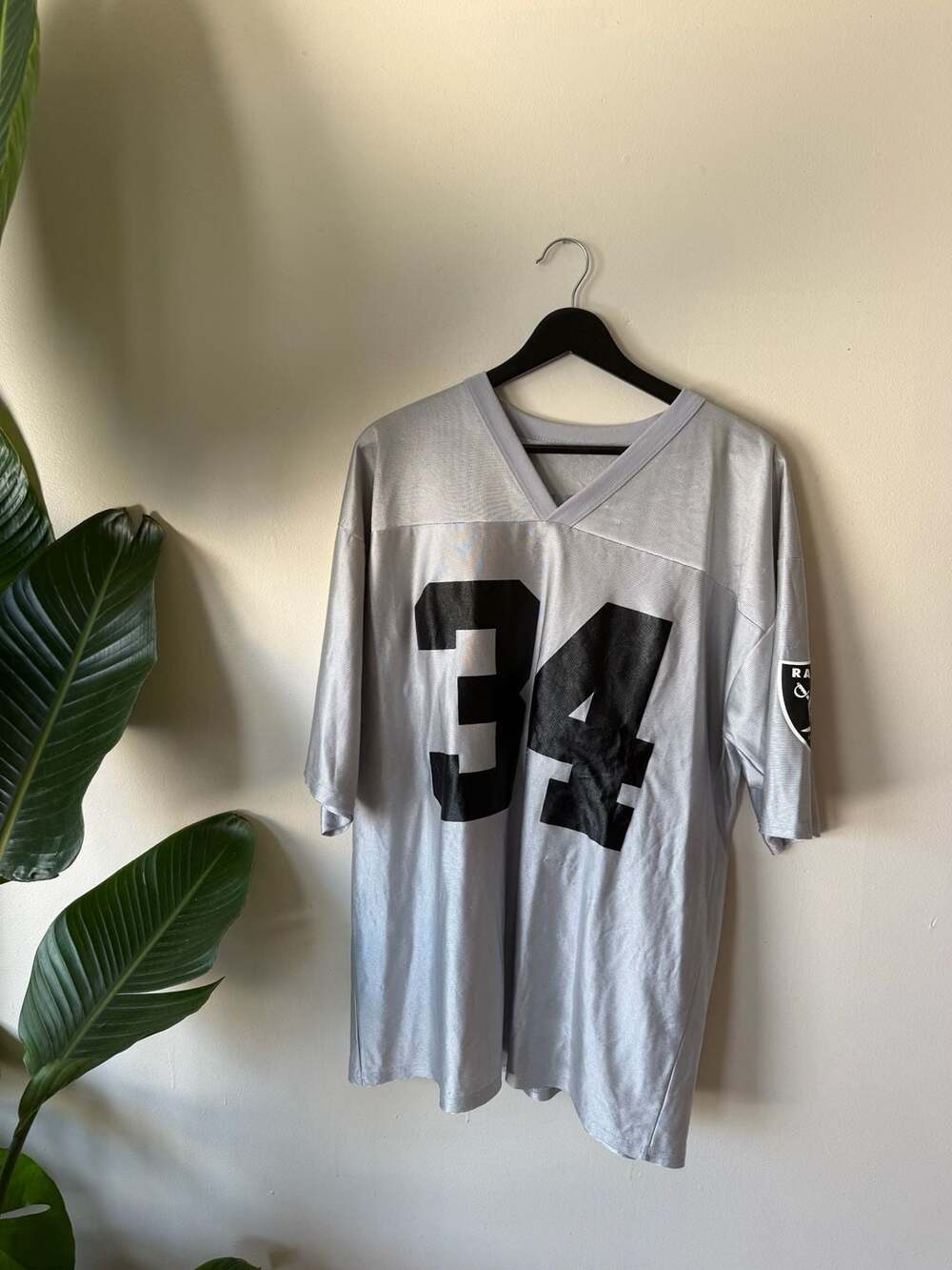 Vintage Oakland Raiders LaMont Jordan #34 Silver Football Jersey